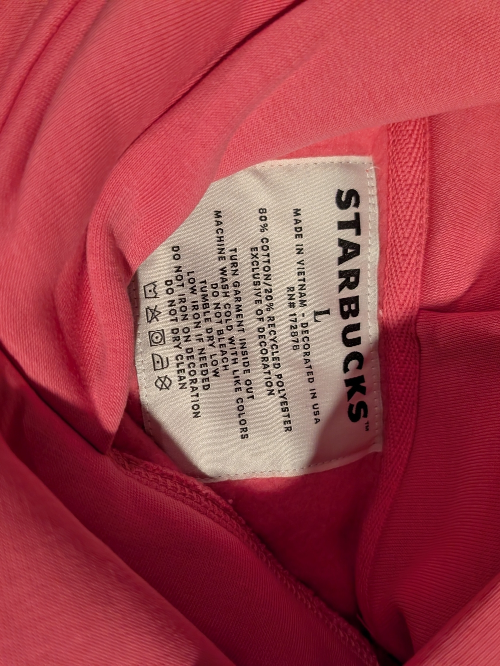 NWT Official Starbucks Pink Drink Bearista Bundle - Hoodie, Hat, Socks, Stickers - Picture 6 of 6